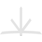 Ekena Millwork Alberta Architectural Grade PVC Gable Bracket, 108"W x 72"H x 2"D x 6"F, 16/12 Pitch GBP108X72X0206ALB00 - alternate 2